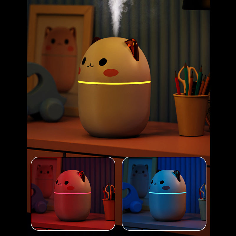 Air Humidifier Cute Cat Ultra-Silent USB Office Household Bedroom Car Aromatherapy Air Purifier with Led Cool Mist Spray