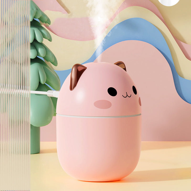 Air Humidifier Cute Cat Ultra-Silent USB Office Household Bedroom Car Aromatherapy Air Purifier with Led Cool Mist Spray